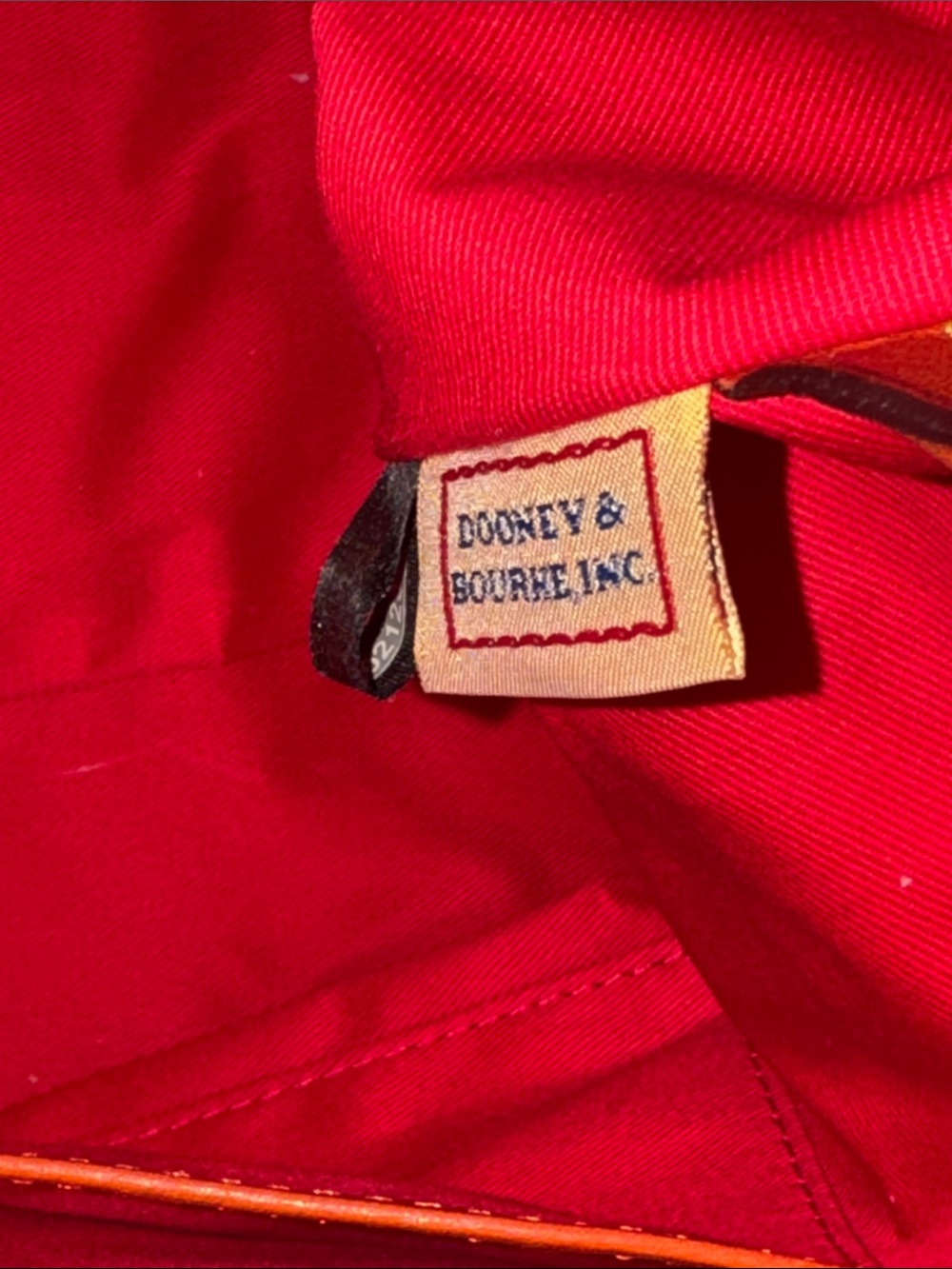 Dooney & Bourke large Florentine satchel with strap in HTF Orange - Picture 13 of 16